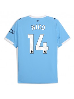 Billige Manchester City Nico Gonzalez #14 Hjemmedrakt 2025-26 Kortermet